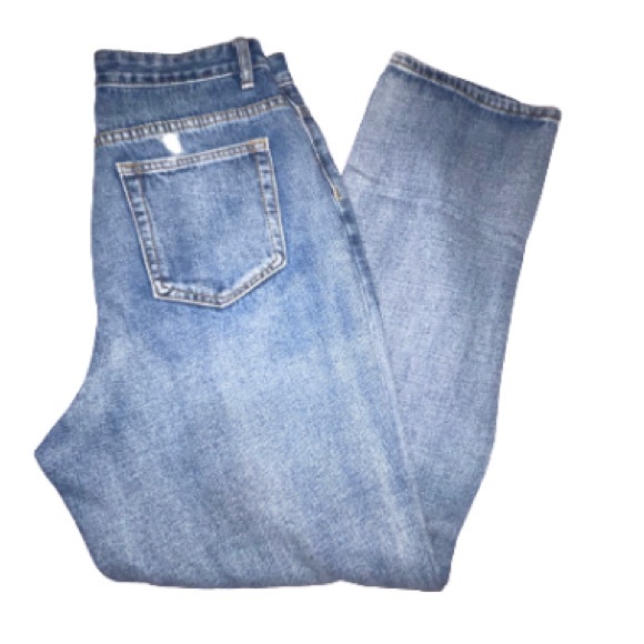 Shein High Waisted Distressed Slant Pocket Baggy Jeans - Picture 10 of 12